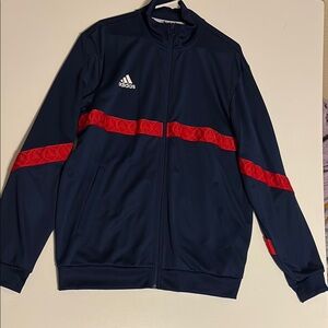 Adidas Performance Jacket Blue Red Sporty Design